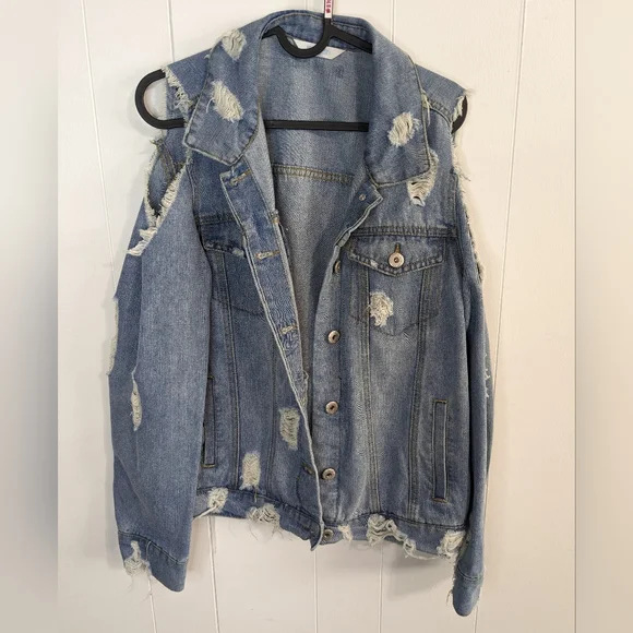 Highway Jeans Jackets Coats Highway Jeans Distressed Denim